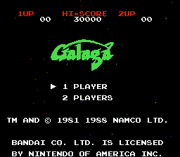 Galaga: Demons of Death title screenshot